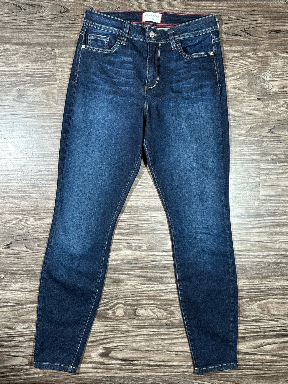 FRAN DENIM NICOLE High Rise Athletic Skinny Jeans 29